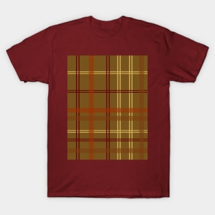 Autumn Plaid Pattern T-Shirt